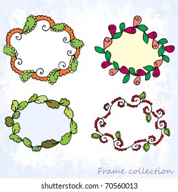 Set of ornate vector frames