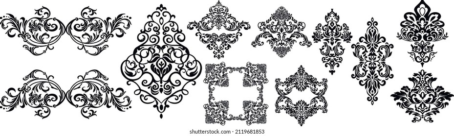 Set of ornate vector ornaments