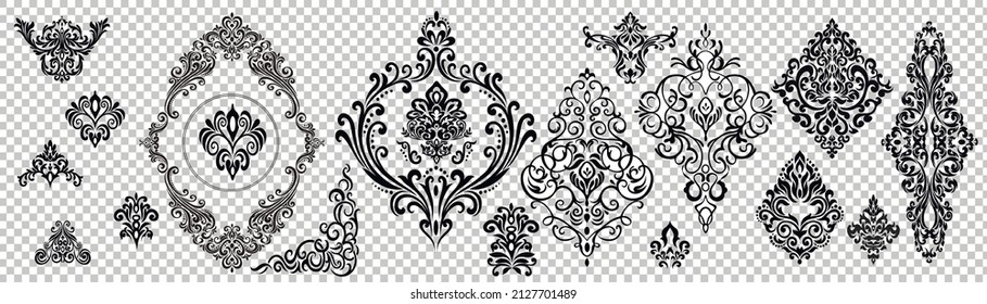 Set of ornate vector ornaments