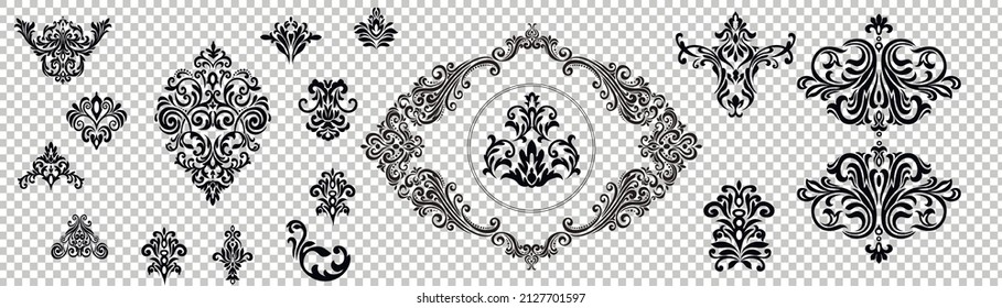 Set of ornate vector ornaments