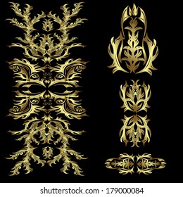 Set of ornate vector ornaments. Perfect for invitations or announcements
