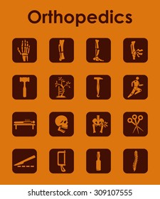 It is a set of orthopedics simple web icons