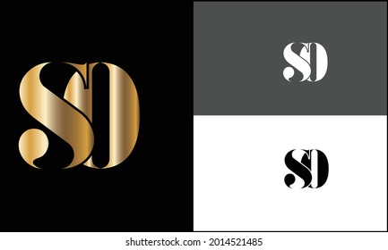 Set Of SO ,OS  Abstract Letters Logo monogram