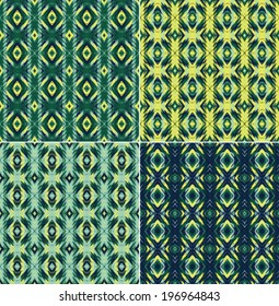 Set ot abstract ethnic seamless patterns