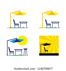 a set of outdoor furniture icons