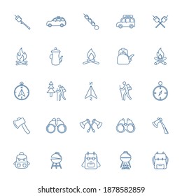 Set of Outdoor logo design vector template, Travel logo design concept, Icon symbol