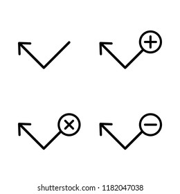 set of outgoing calls icons. Element of phone icons for mobile concept and web apps. Thin line icons for website design and development, app development on white background