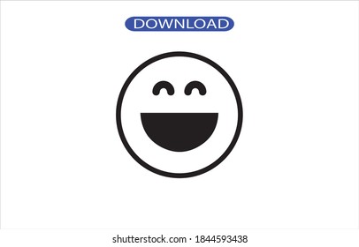 Set of outline emoticons, emoji isolated on white background, vector illustration