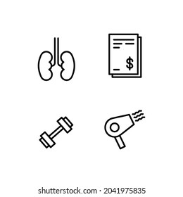 Set of outline icon design collection