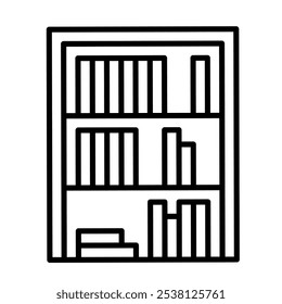A set outline icon of a office theme