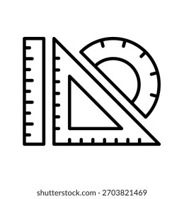 Establecer Ilustración vectorial de icono de contorno