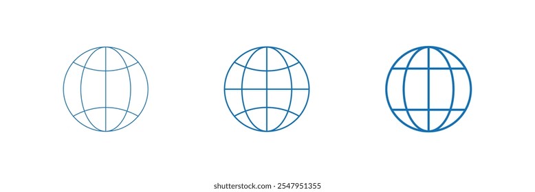 set of outline icons for website or mobile app, website design. vector thin line icon of website, linear design elements.