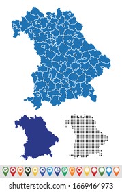 Establecer mapas esquemáticos de Baviera