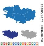Set outline maps of Brittany