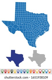 Establecer mapas esquemáticos de Texas