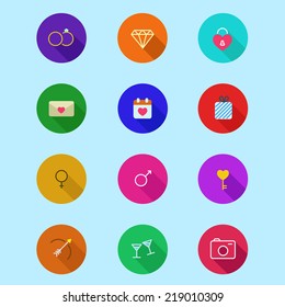 Set Outline Marriage Icons Stock Vector (Royalty Free) 219010309 ...