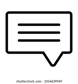 Set Of Outline Message Talk Quote Icon Vector Ready To Use