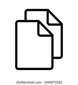 Set Of Outline Paper Document Page Blank Text Icon Vector Ready To Use