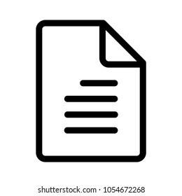 Set Of Outline Paper Document Page Blank Text Icon Vector Ready To Use