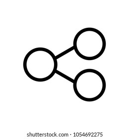 Set Of Outline Share Connection Icon Vector Ready To Use