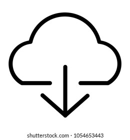 Set Of Outline Upload Download Arrow Direction Icon Vector Ready To Use