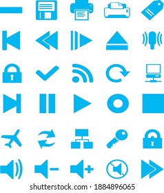 Set of outline vector icons. Includes such as Phone Calls, Video Chat, On-line Support and other. 
