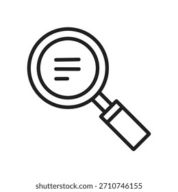Conjunto de iconos vectoriales de esquema para diversas funciones de búsqueda y filtrado, incluida la investigación de texto, la búsqueda general y un Filtrar de alternar. Excelente para navegación, herramientas digitales y Sitio web 