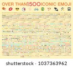 Set of over than 1500 emoji, vector illustration icons. Human, sport, transportation, flags of the world, wear, food, time, horoscope, tools, emoticons. Set of 1500 Minimalistic Solid Line Colored