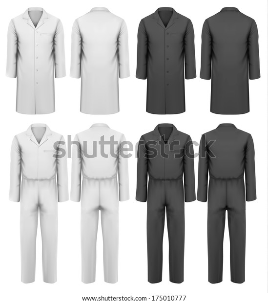 Set Overalls Worker Design Template Vector Stock Vector (Royalty Free ...