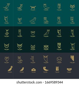 Diseño del logo de Lechuza con concepto moderno. Logo del icono del vector owl