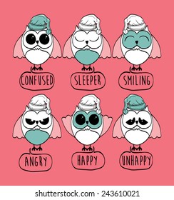 set of owls