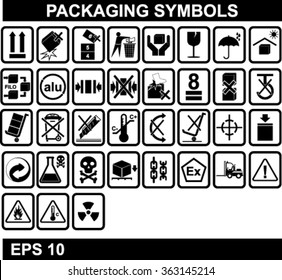 Set Of Packaging Symbols 