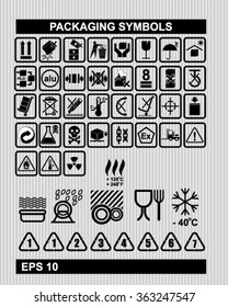 Set Of Packaging Symbols 