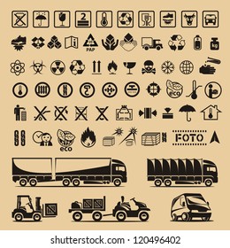 Set of packing symbols