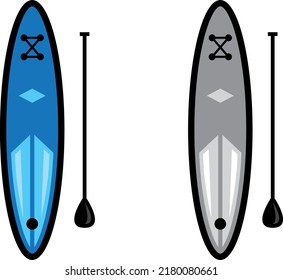 a set of paddleboard icons