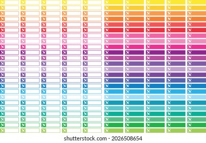  set of pages for notebooks Ruler and pencil. stationery and diaries, scrapbooking. vector to do list template. to-do list