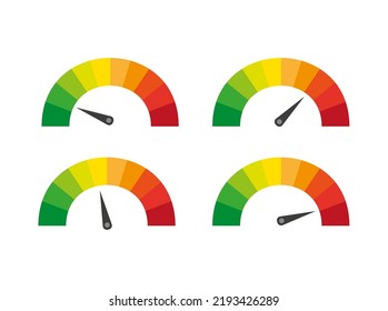 Set of Pain scales vector illustration isolated on white background.