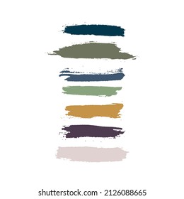 Set of Paint Brush Strokes - brush paint strokes, vector illustration