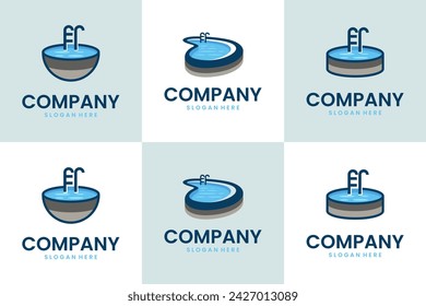 set of paint logo vector