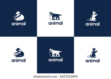 set of paint logo vector