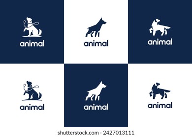 set of paint logo vector