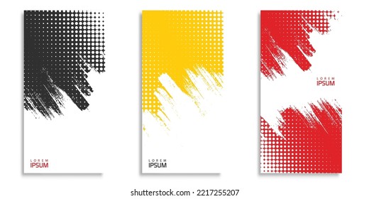 Set of paint streaks .Strip paint .Brochure templates or cover book.Vector,illustration.