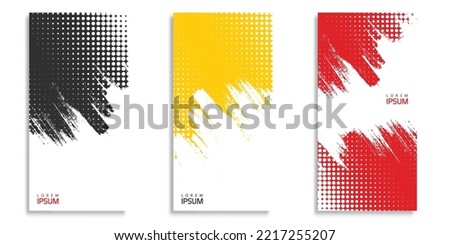 Set of paint streaks .Strip paint .Brochure templates or cover book.Vector,illustration.