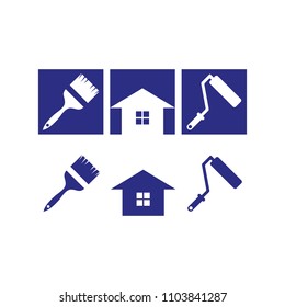 a set of painting icons