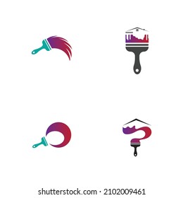 set of Painting logo vector illustration design