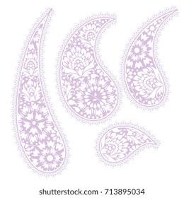 Set of paisley