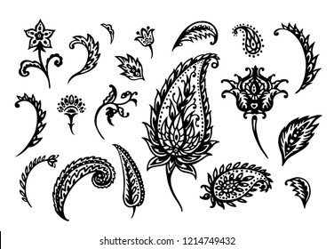 56,324 Black and white paisley Images, Stock Photos & Vectors ...