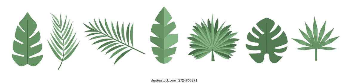 conjunto de ilustrações do Palmetto Vetor