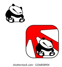 set of panda panda icon