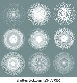 set pantten decorative elements